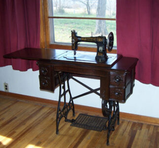 Relearning to Sew On Treadle Sewing Machine Image